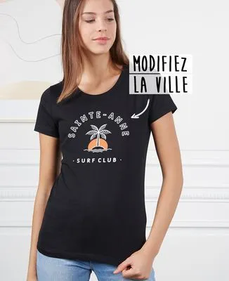 Sweatshirt homme Surf club palmier personnalisé base foncée