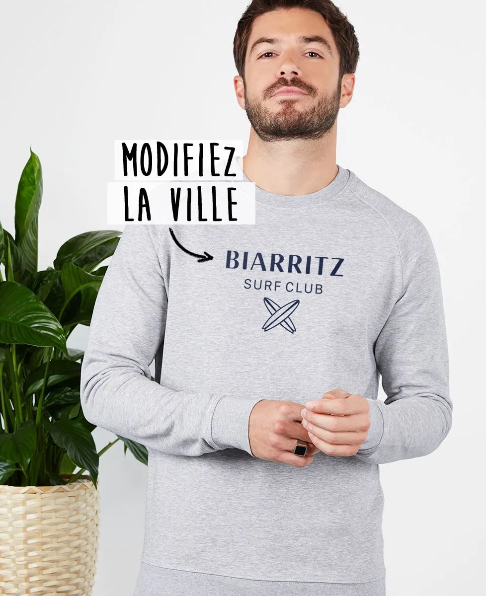 Sweatshirt homme Surf club personnalisé