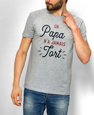 Sweatshirt homme Un Papa n'a jamais tort