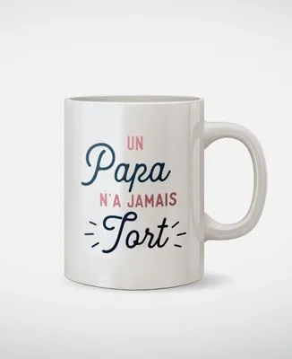 Sweatshirt homme Un Papa n'a jamais tort