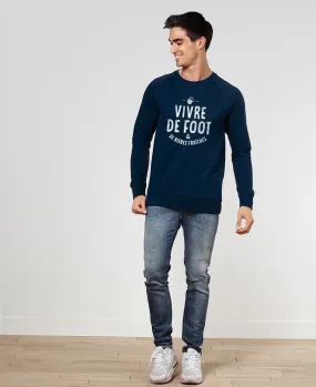 Sweatshirt homme Vivre de foot