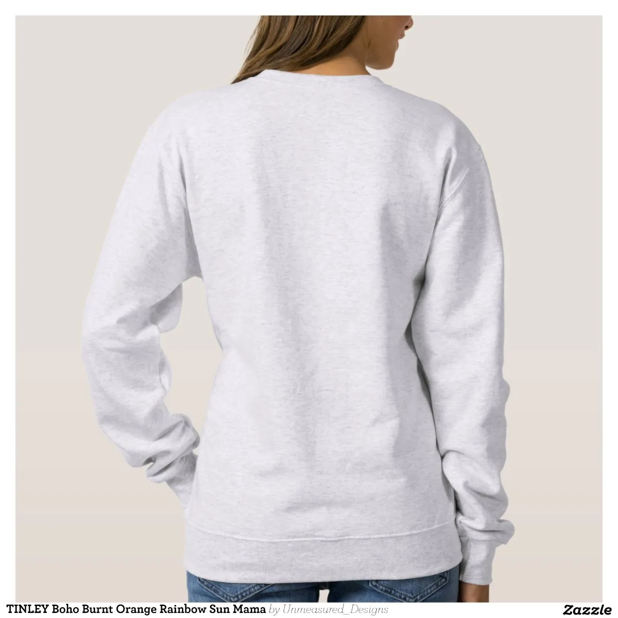 Sweatshirt TINLEY Boho Burnt Orange Rainbow Sun Mama