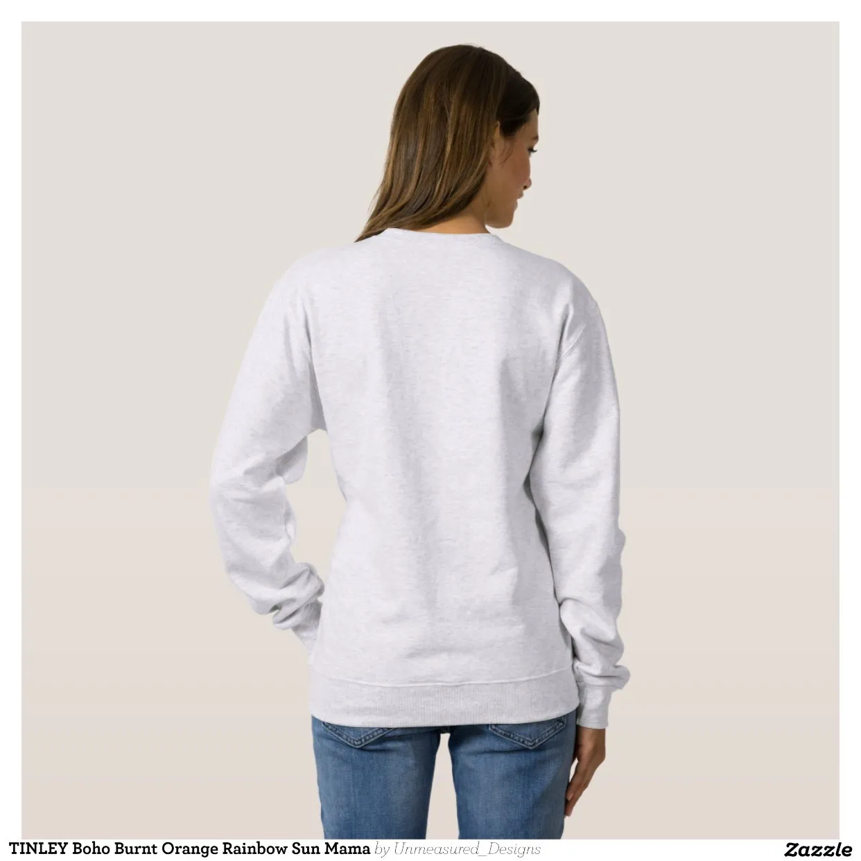 Sweatshirt TINLEY Boho Burnt Orange Rainbow Sun Mama