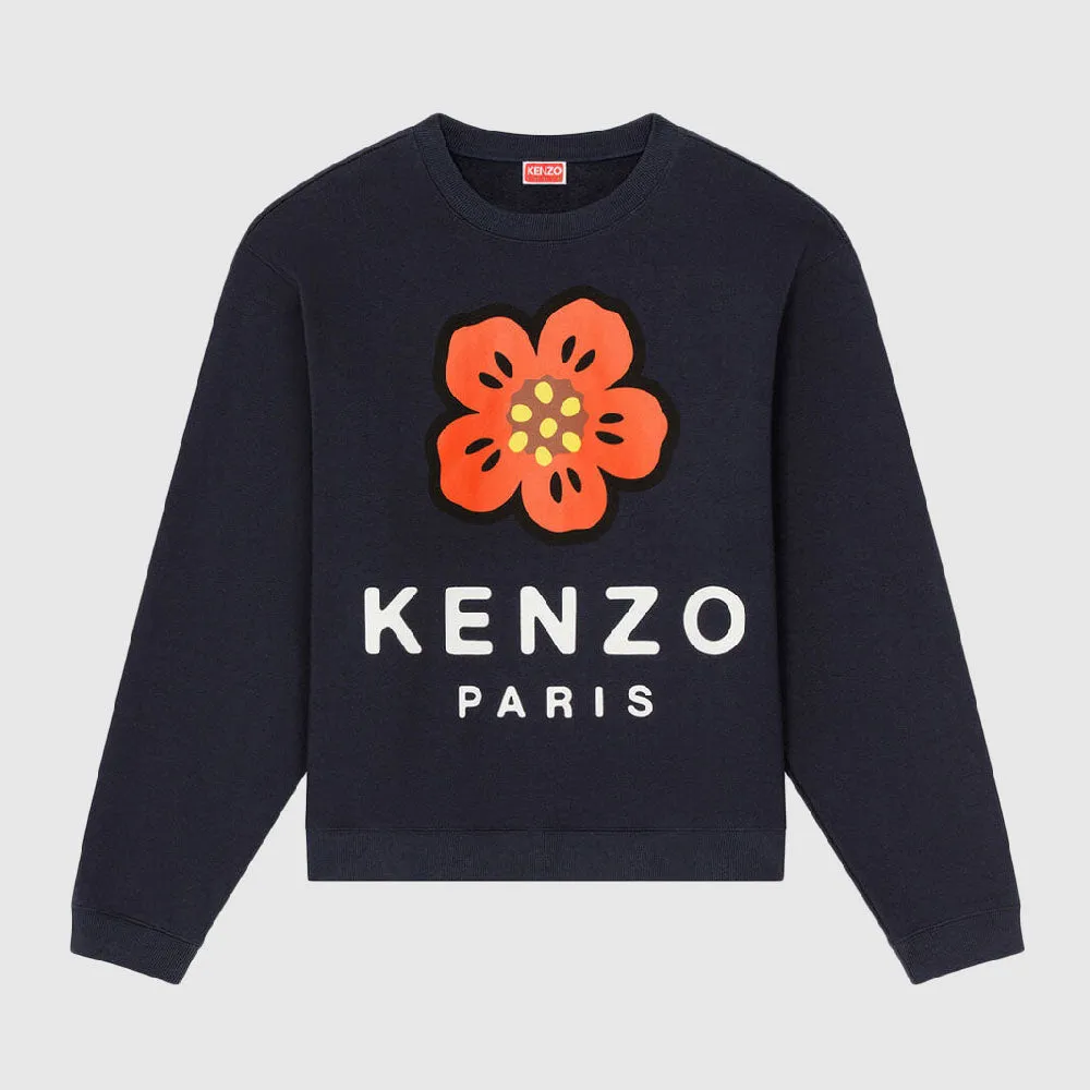 Sweatshirt à imprimé fleur