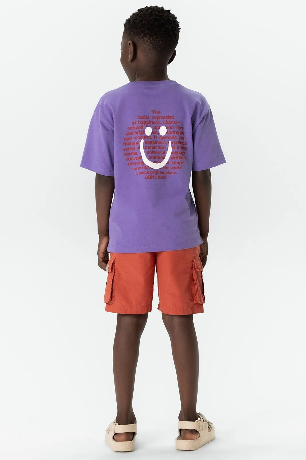 T-shirt avec illustration - violet