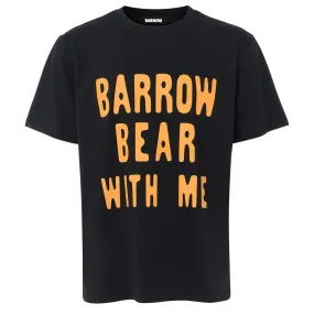 T-Shirt Barrow Ours noir et orange