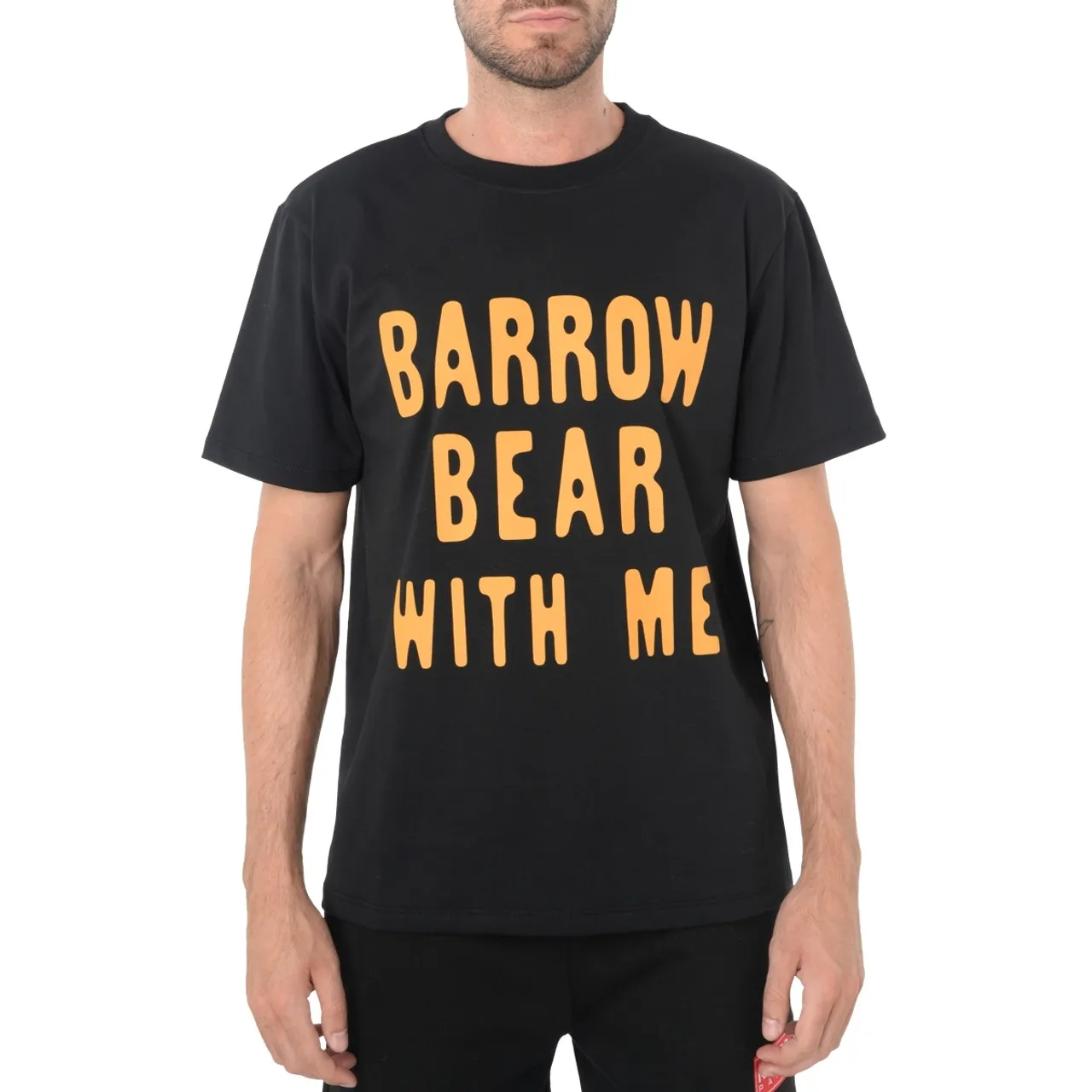 T-Shirt Barrow Ours noir et orange