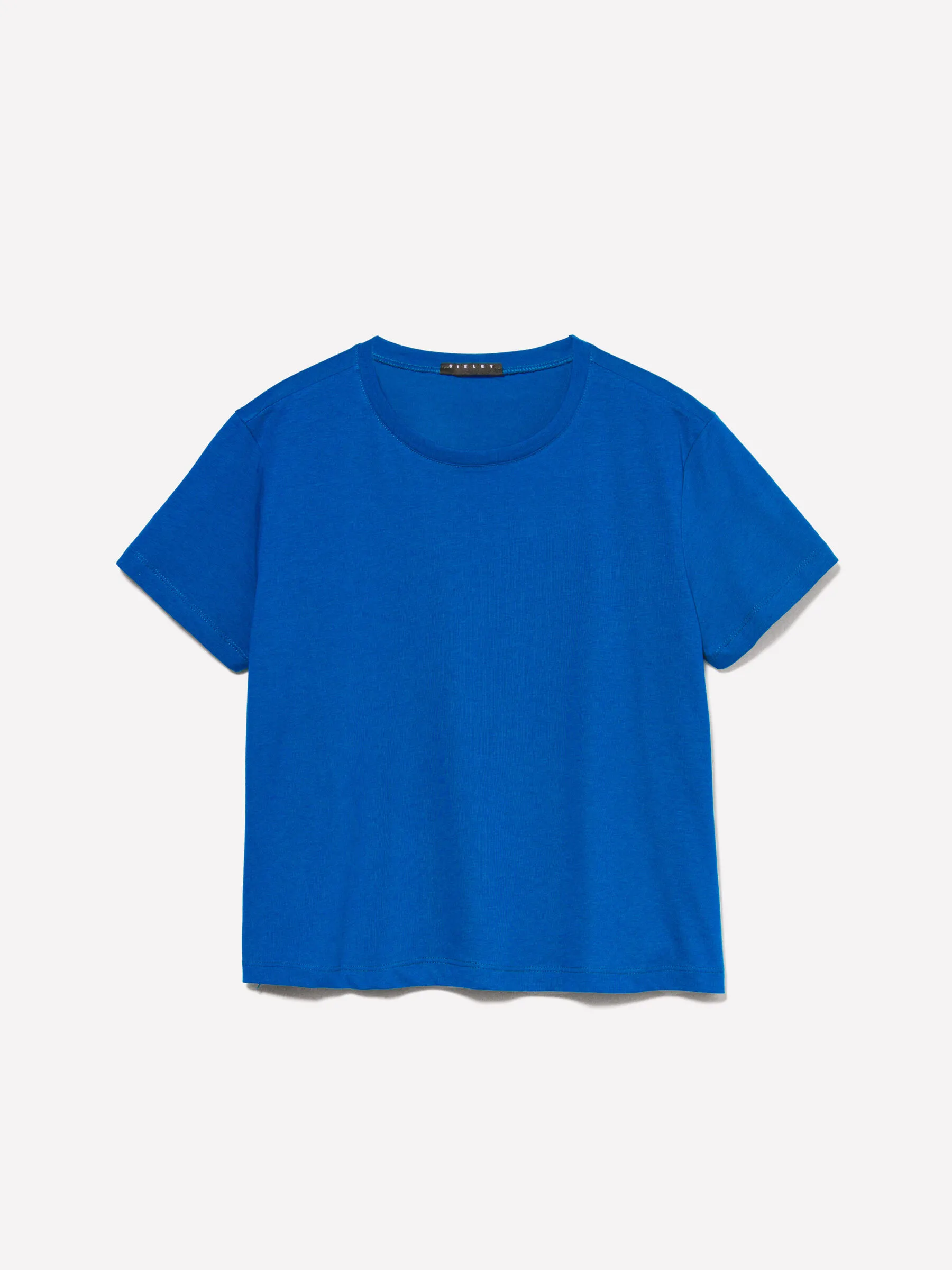 T-shirt bleu en 100 % coton bio