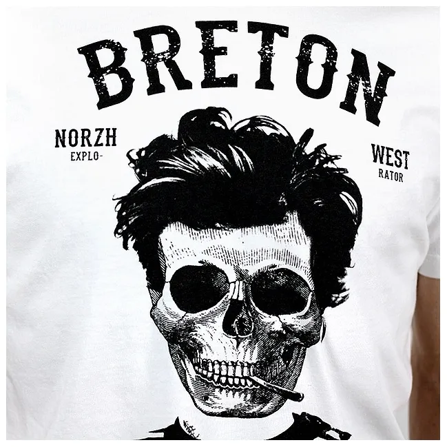 T-shirt Breton | Bev atav - blanc