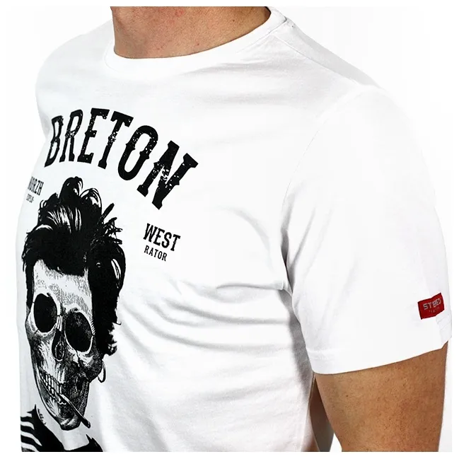 T-shirt Breton | Bev atav - blanc