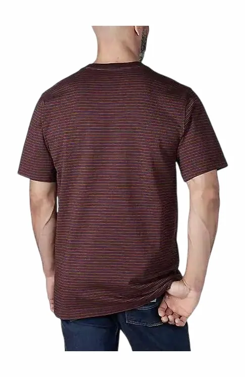 T-Shirt Carhartt Homme Heavyweight Pocket Stripe Port Stripe