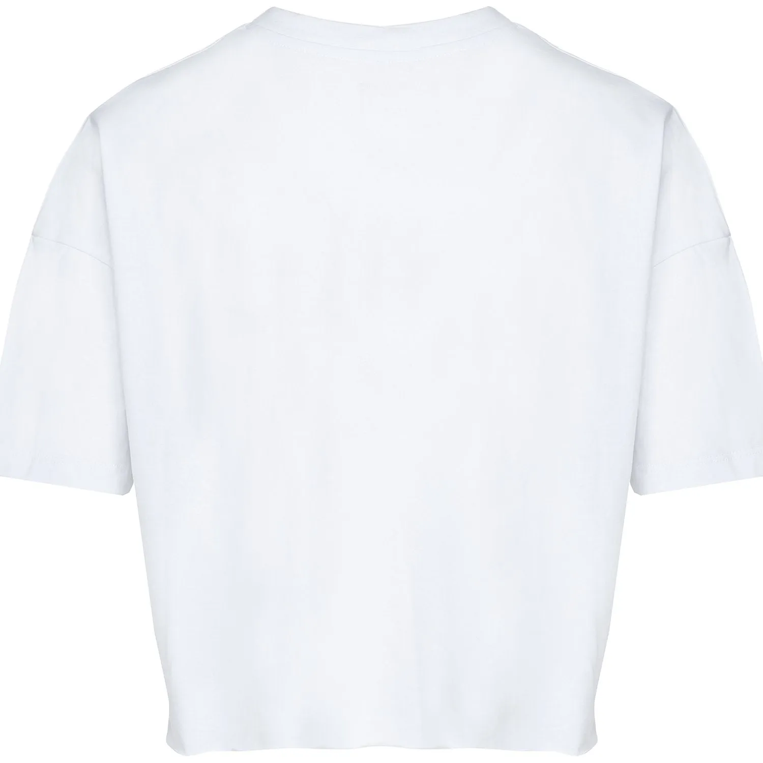 T-shirt court imprimé iridescent blanc