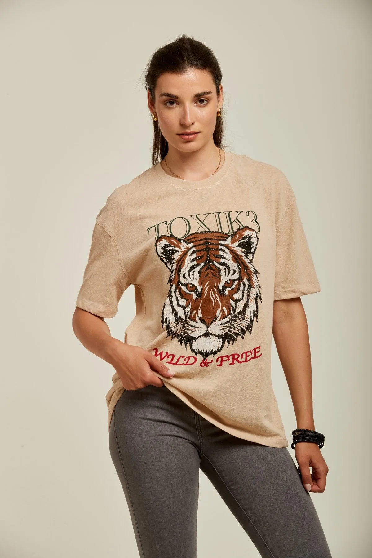 T-shirt en lin - Wild free