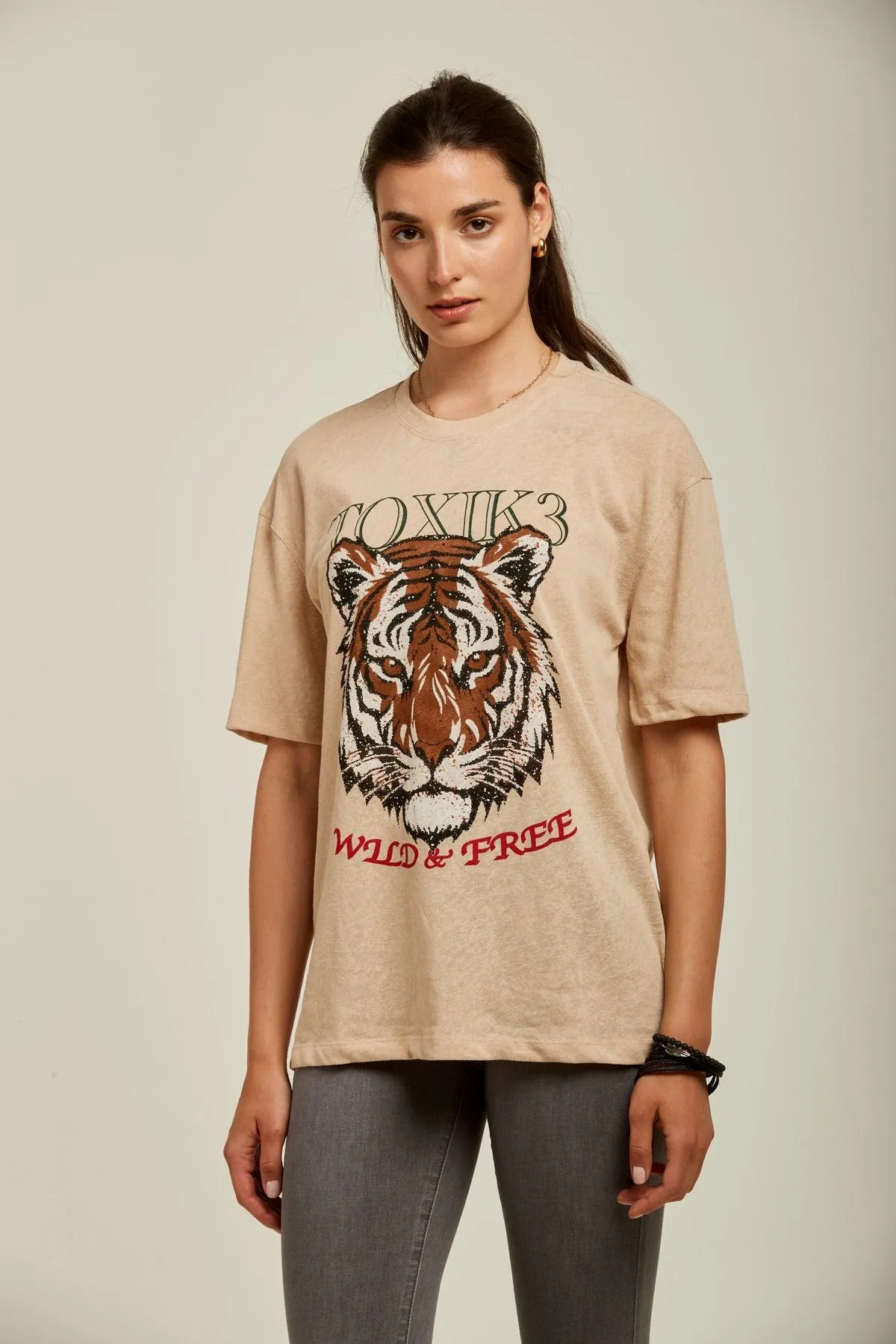 T-shirt en lin - Wild free