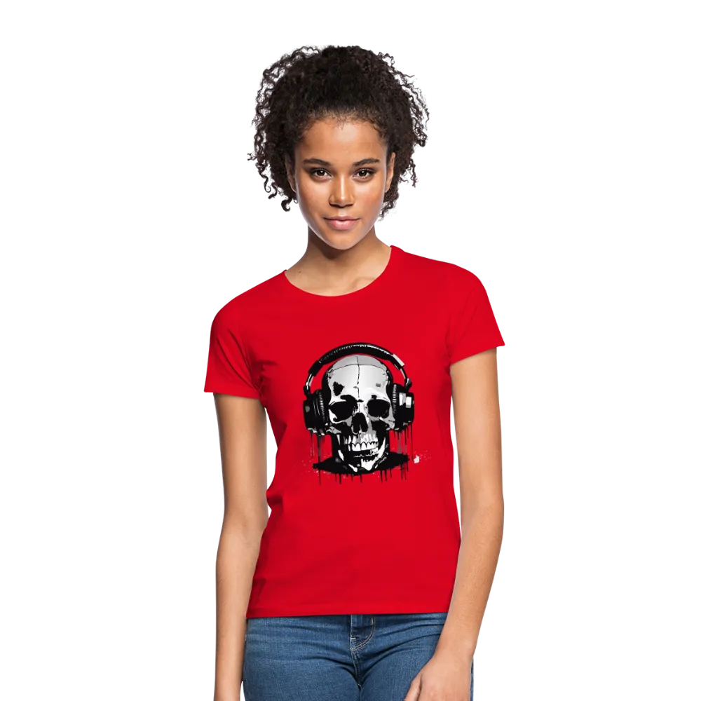 T-shirt Femme Crne et casque