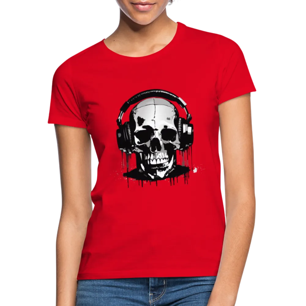 T-shirt Femme Crne et casque