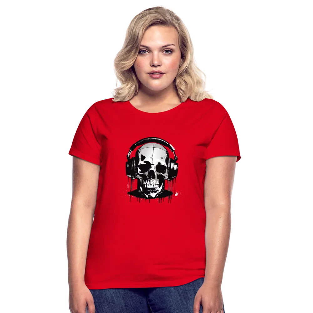 T-shirt Femme Crne et casque