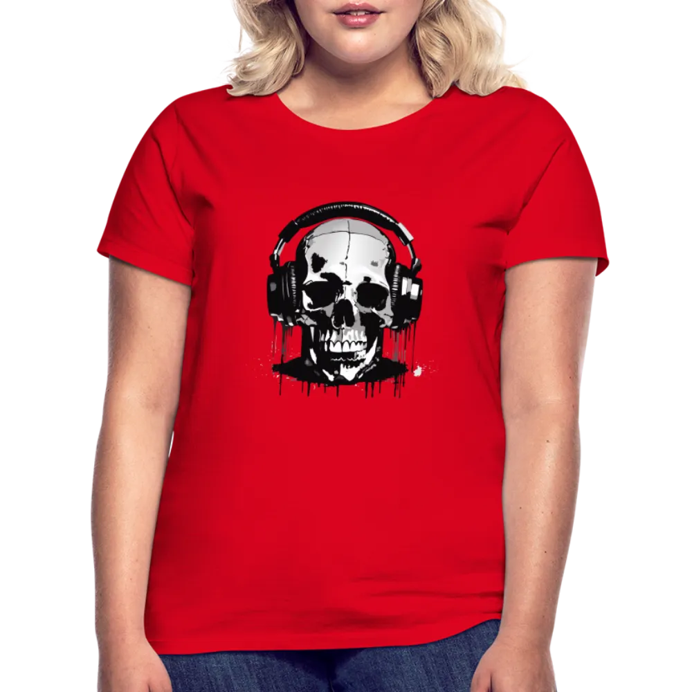 T-shirt Femme Crne et casque