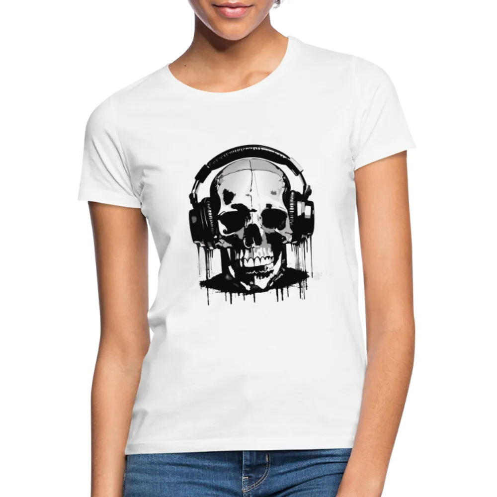 T-shirt Femme Crne et casque