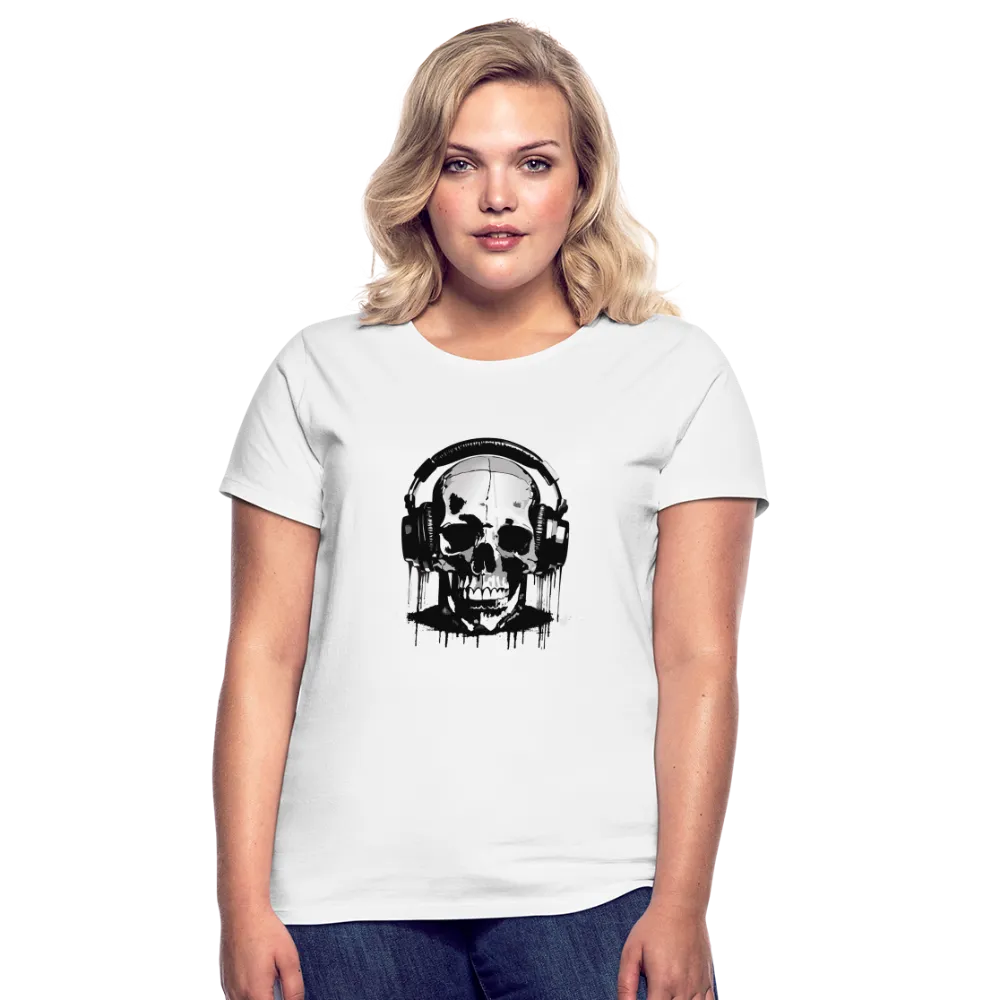 T-shirt Femme Crne et casque