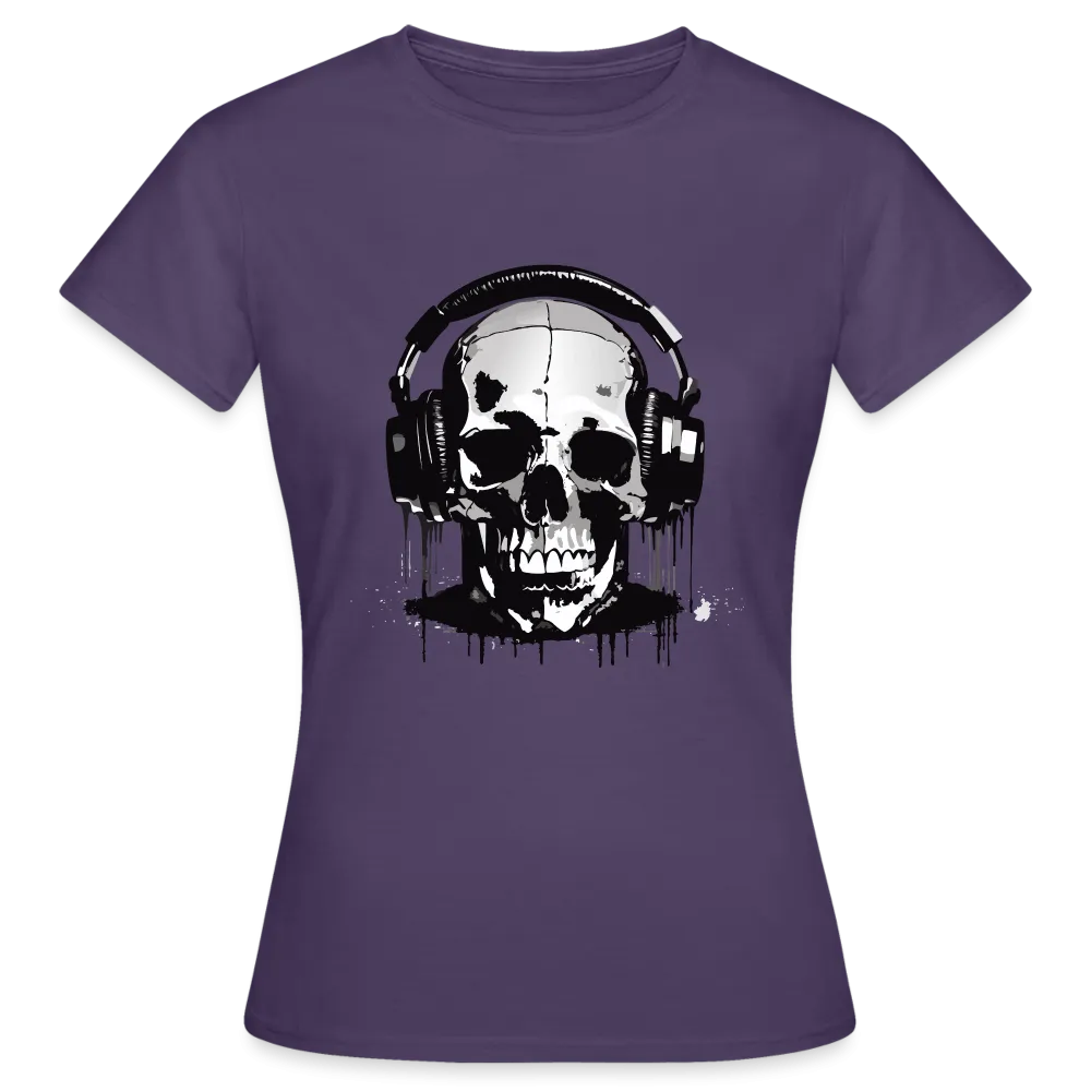 T-shirt Femme Crne et casque