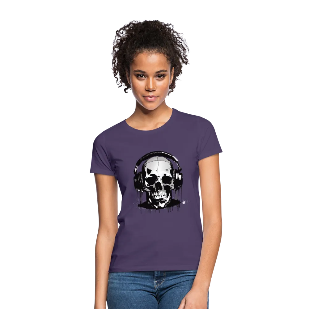 T-shirt Femme Crne et casque