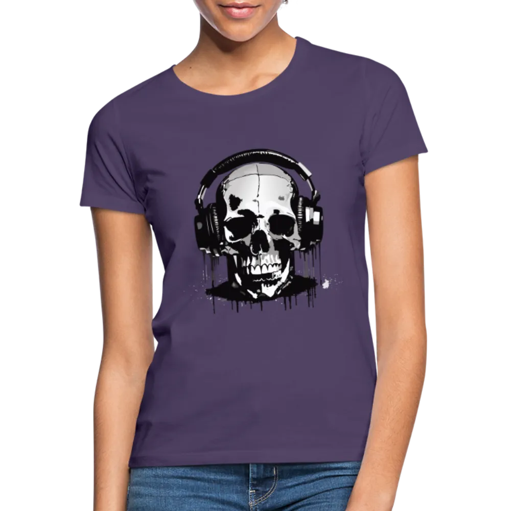 T-shirt Femme Crne et casque