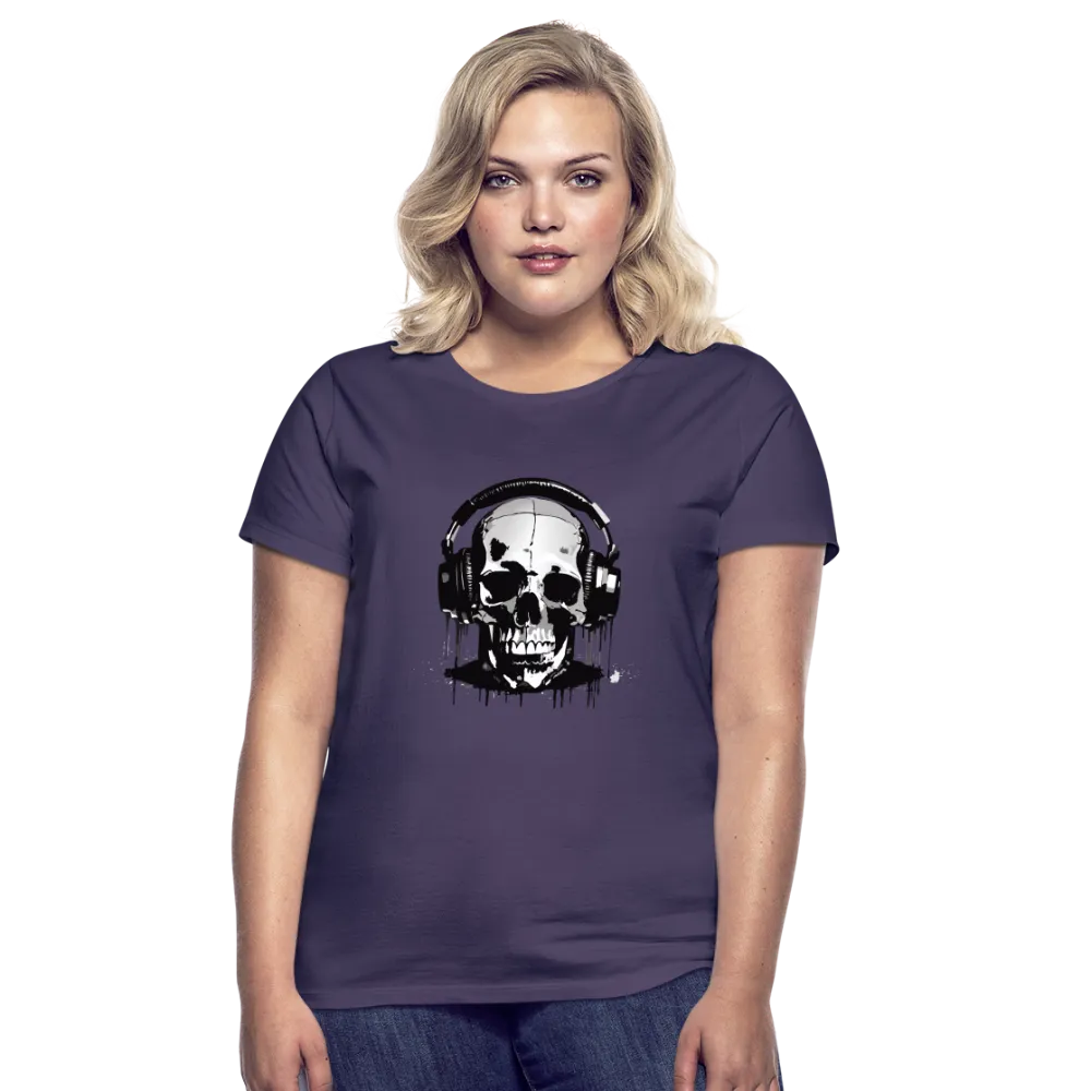 T-shirt Femme Crne et casque