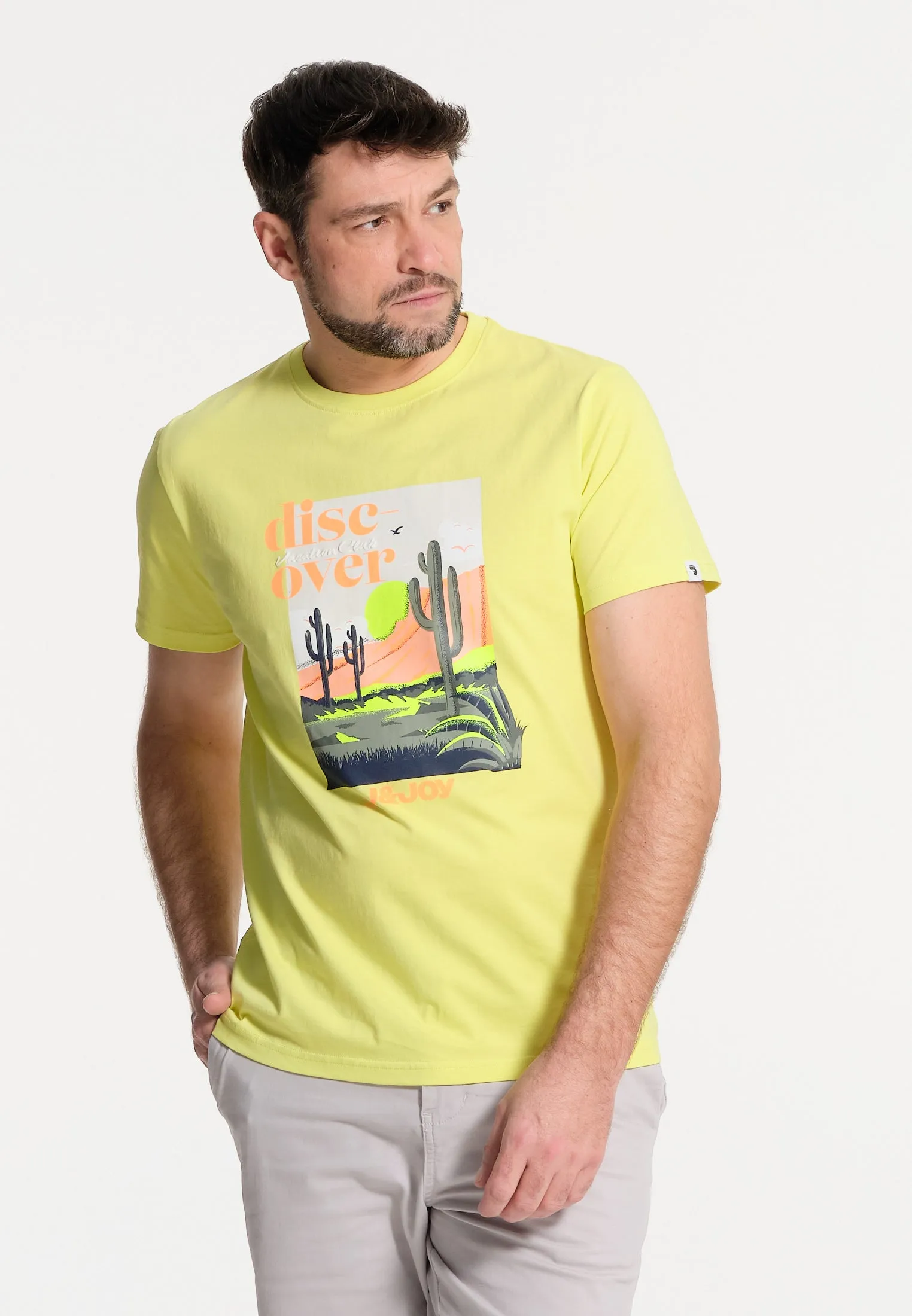 T-Shirt homme lime discover