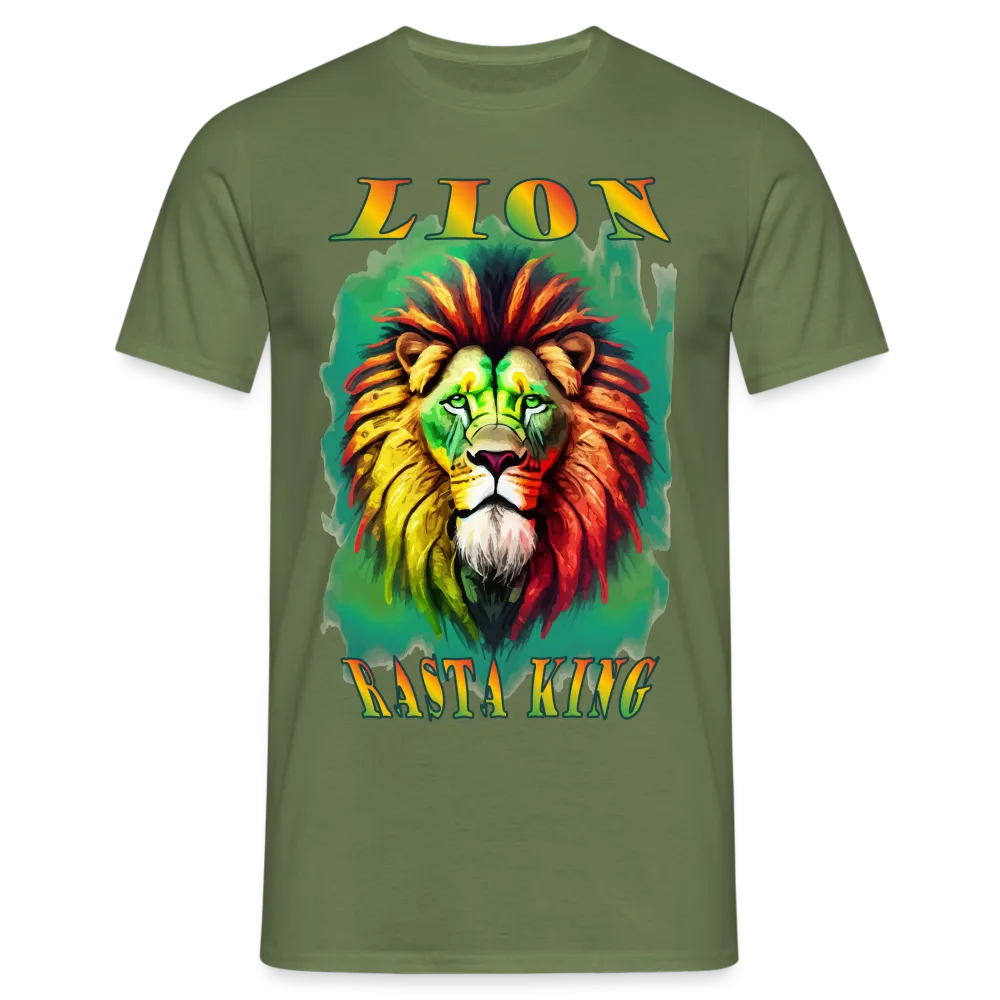 T-shirt Homme Lion Rasta King #1