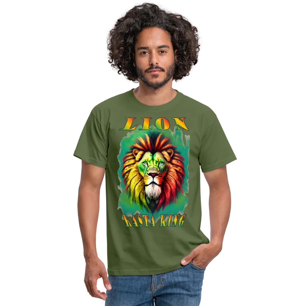 T-shirt Homme Lion Rasta King #1