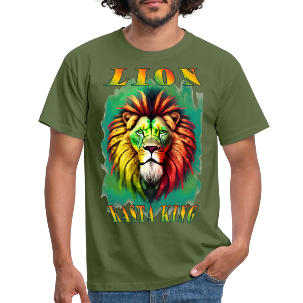 T-shirt Homme Lion Rasta King #1