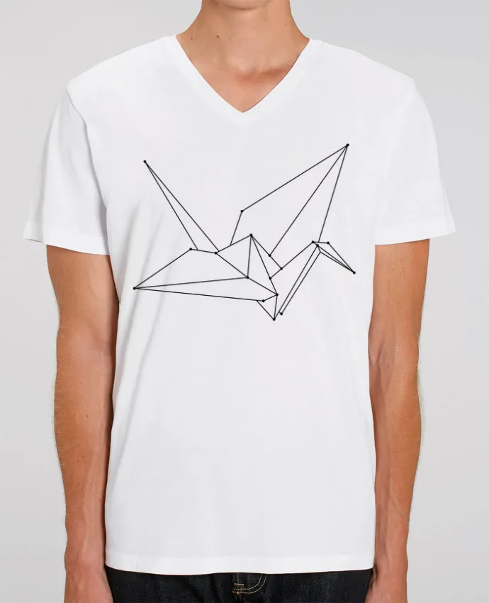 T-shirt homme Origami bird par /wait-design