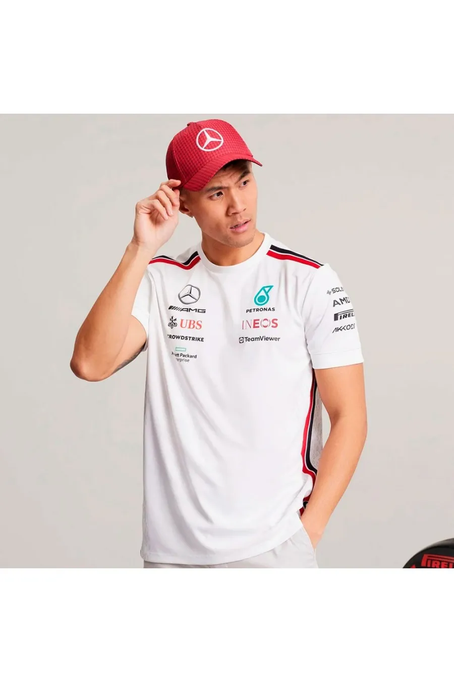 T-shirt Mercedes F1 Blanc