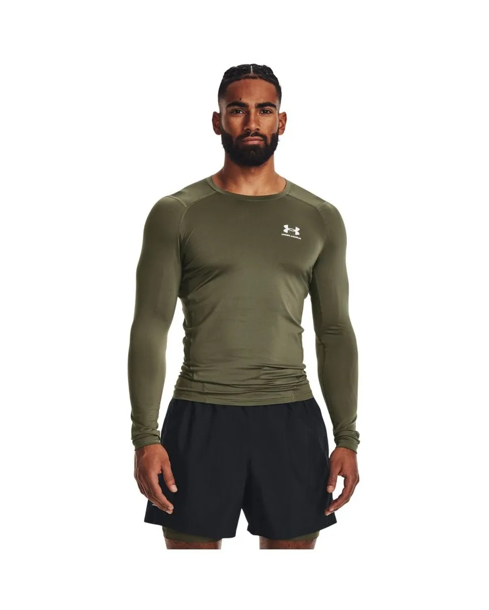 T-Shirt ML Homme UA HG ARMOUR COMP LS Vert