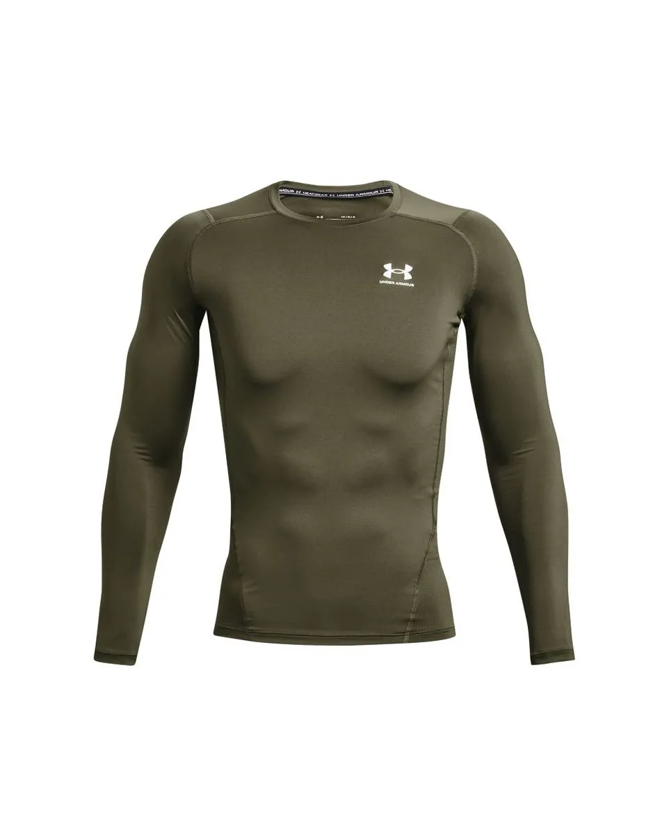 T-Shirt ML Homme UA HG ARMOUR COMP LS Vert