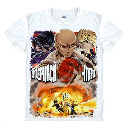 T-Shirt One Punch Man  Sonic & Saitama & Genos