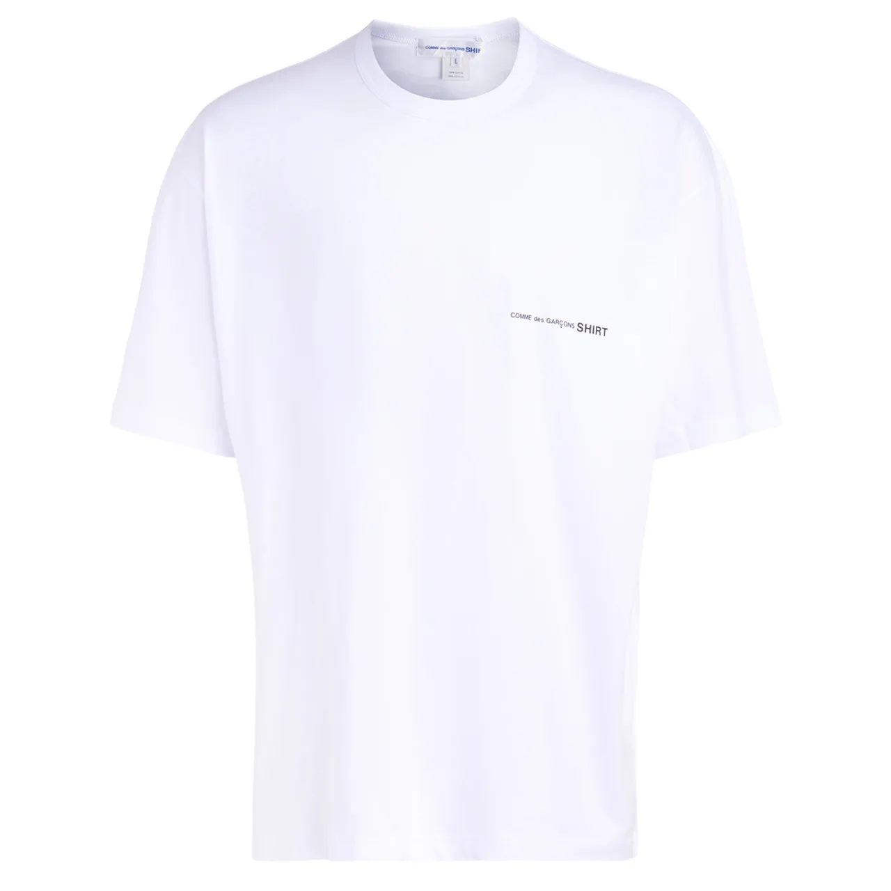 T-shirt over Comme des Garcons Chemise blanche