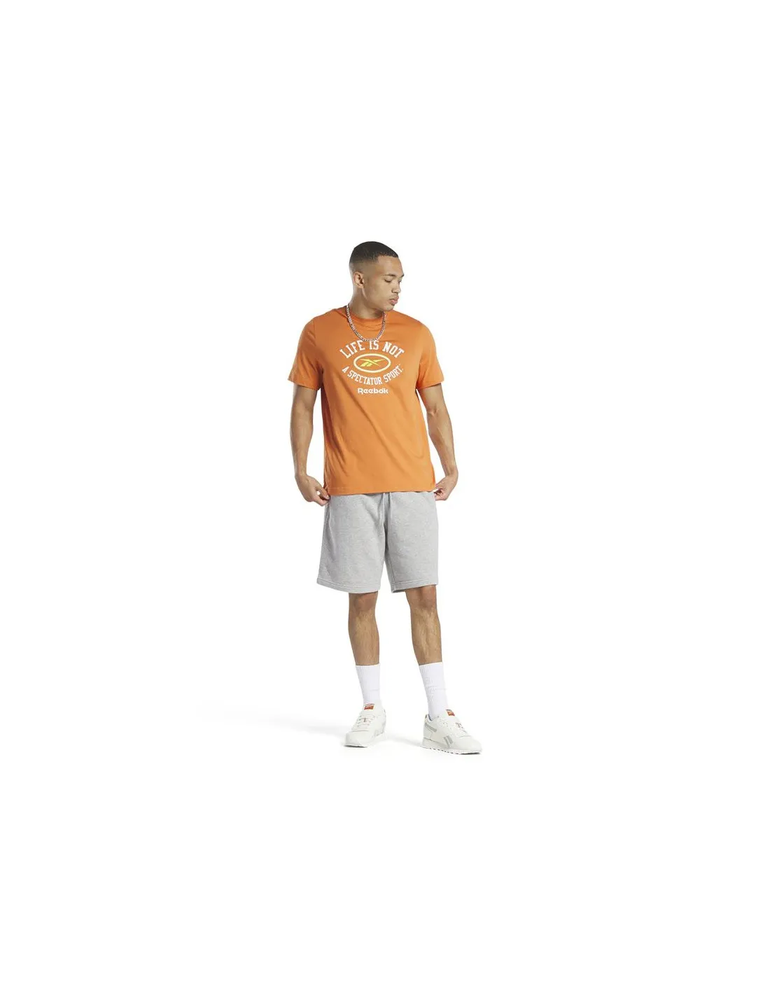 T-shirt Reebok Graphic Series Man Orange