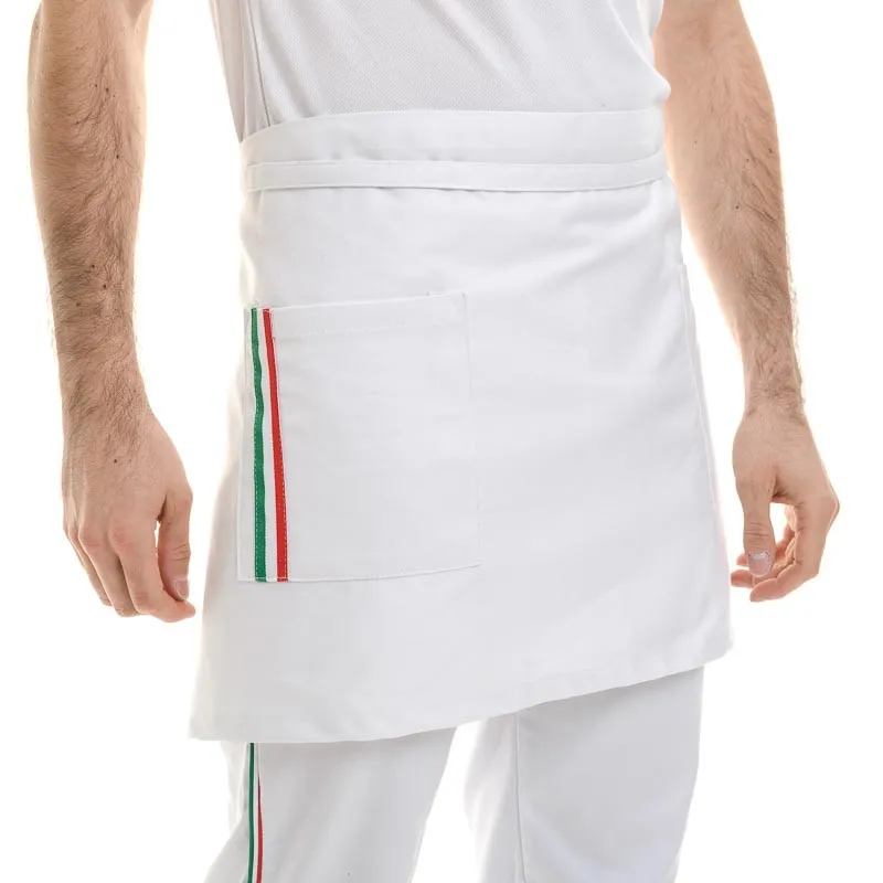 Tablier de Cuisine Barman Napoli Blanc - MANELLI