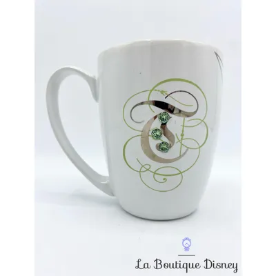 Tasse Fée Clochette Tinkerbell Disneyland Paris mug DisneyParks Peter Pan blanc vert diamant strass