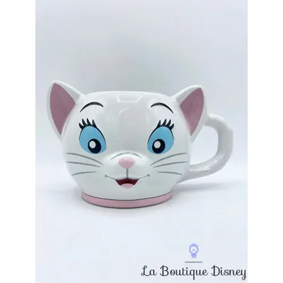 Tasse Marie Les Aristochats Disney Store mug chat blanc relief 3D