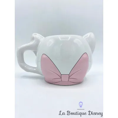 Tasse Marie Les Aristochats Disney Store mug chat blanc relief 3D