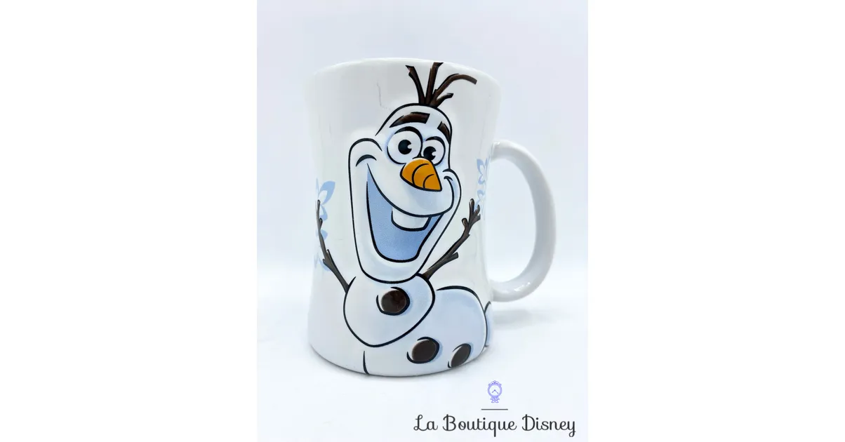 Tasse Olaf Portrait La reine des neiges Disneyland Paris mug Disney bonhomme de neige blanc