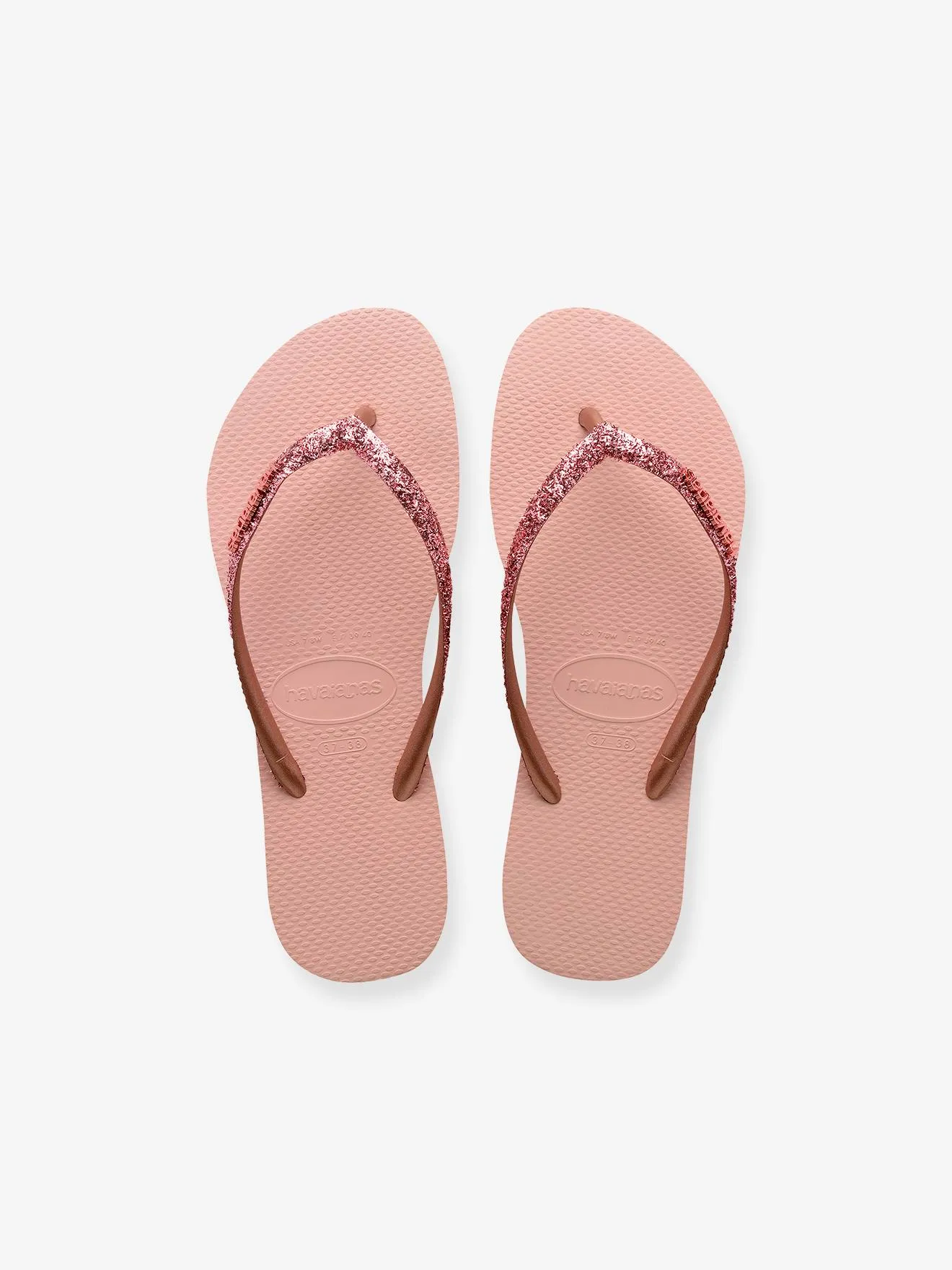 Tongs enfant Slim Glitter II HAVAIANAS rose - Havaïanas