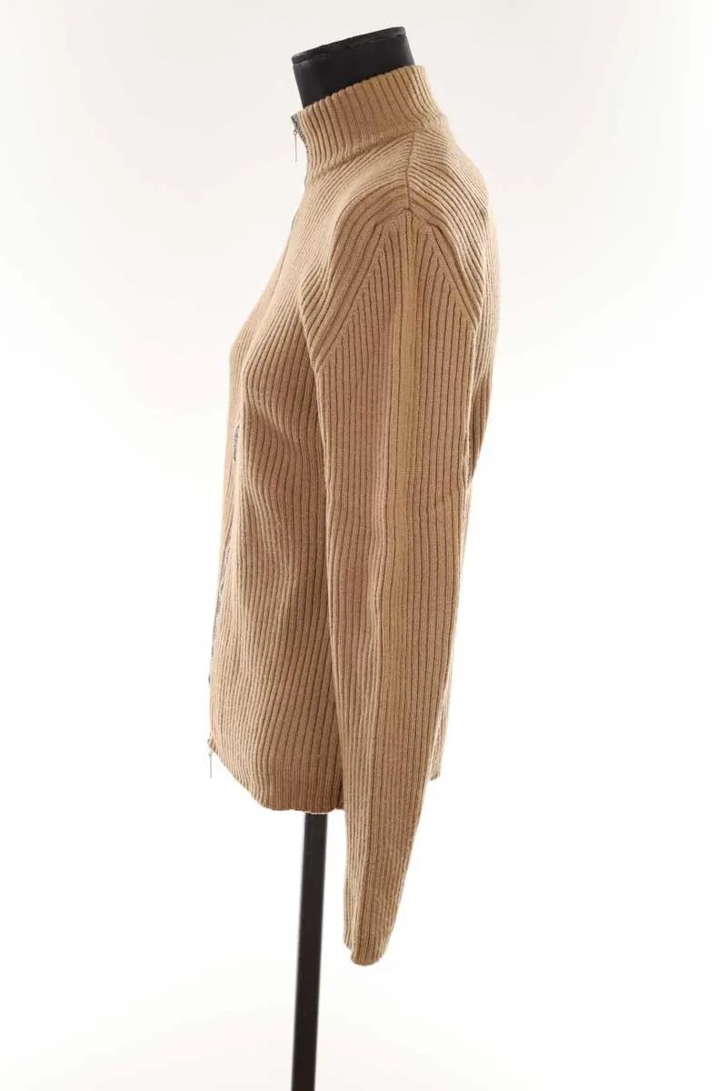 Tricot Gerard Darel camel en laine pour femme, taille 40, en très bon état