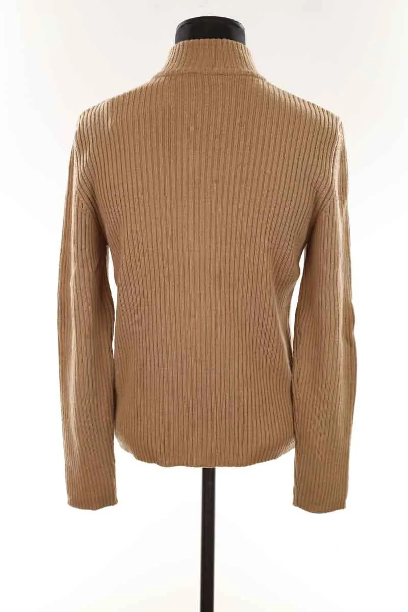 Tricot Gerard Darel camel en laine pour femme, taille 40, en très bon état