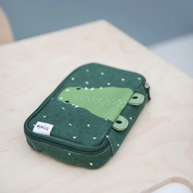 Trousse rectangulaire Trixie 20 cm Mr Crocodile - Vert