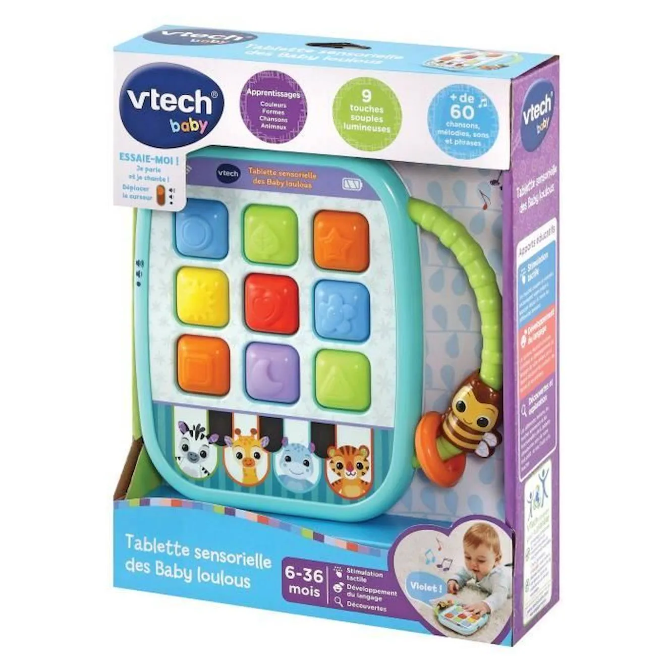 VTECH BABY - Tablette Sensorielle des Baby Loulous bleu - Vtech