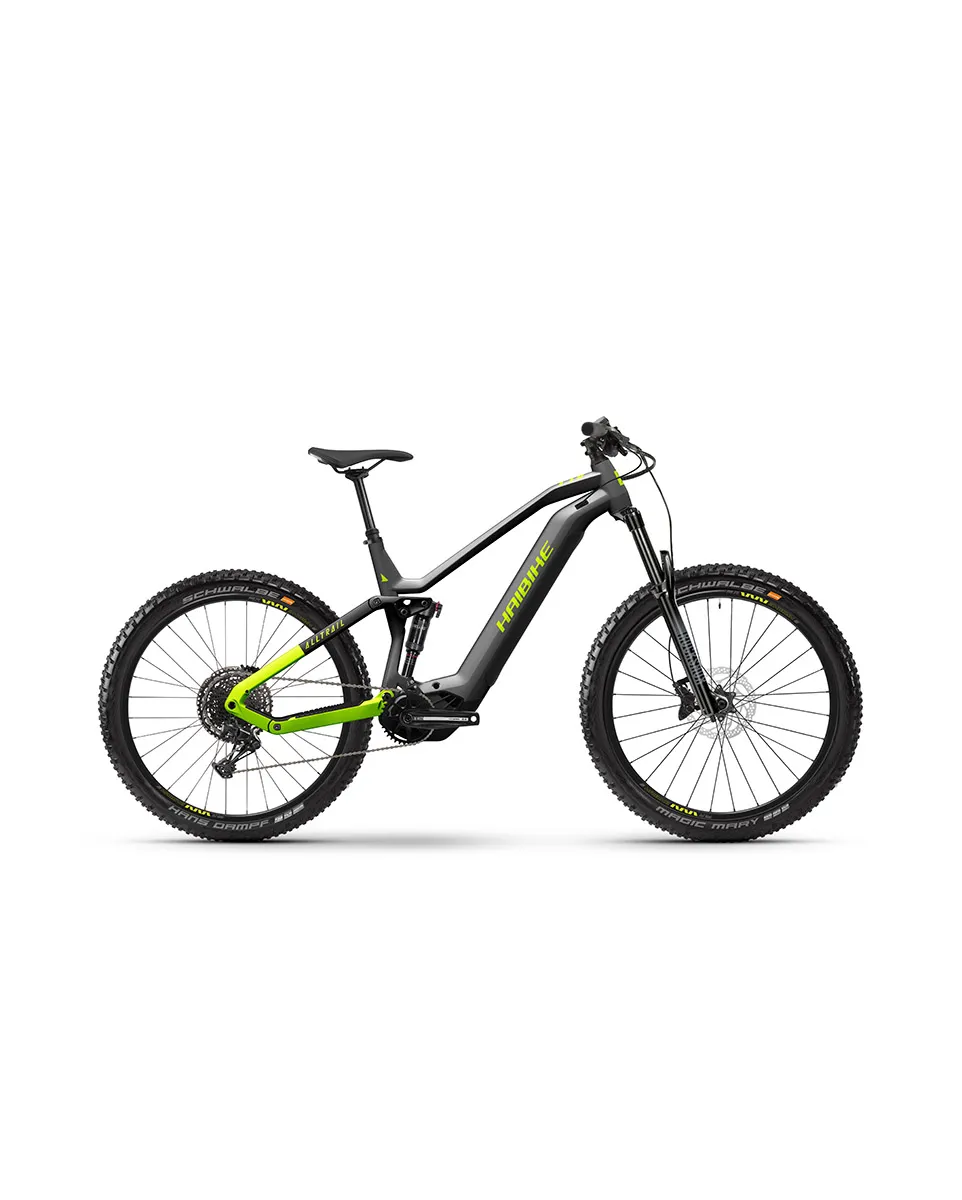 VTT électrique tout suspendu Unisexe ALLTRAIL 9 Gris/Vert/Noir